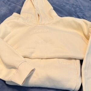 NWOT COMFRT Yellow Hoodie and Sweats